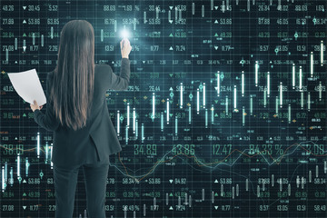 Poster - Technology, software and economy concept