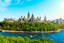 View Of The Parliament Of Canada In Ottawa