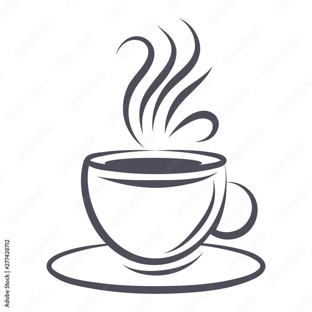Сoffee cup icon - obrazy, fototapety, plakaty 