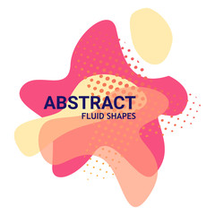 Poster - Art graphic element. Dynamical color liquid forms