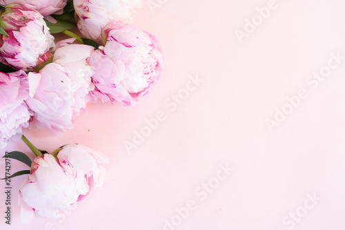 Fresh peony flowers