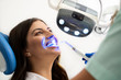 © phoenix021 - Closeup of beautiful young woman smiling, teeth whitening procedure
