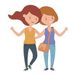© Stockgiu - Teenage girls friends design vector illustrator