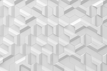Wall Mural - abstract background of modern tile wall. 3d rendering.