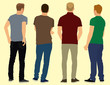 © Ellegant - Young White Men Viewed from the Back