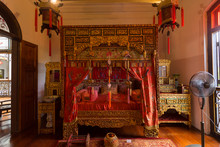  Traditional Chinese Bedroom Interior Of The Pinang Peranakan Mansion In Penang, Malaysia