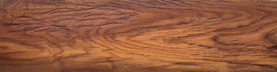 Wall Mural - Burmese teak wood plank natural texture, plank natural texture background, super long teak wood plank texture background.	