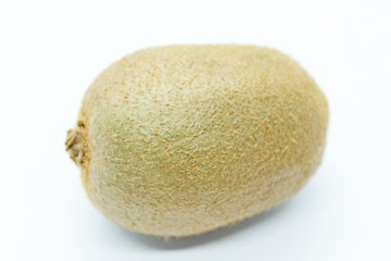 Kiwi is a delicious fruit located on a white background