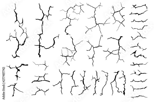 Fotomural cracks ground for abstract background