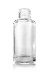 Wall Mural - clear glass serum bottle for cosmetic products isolated on white background