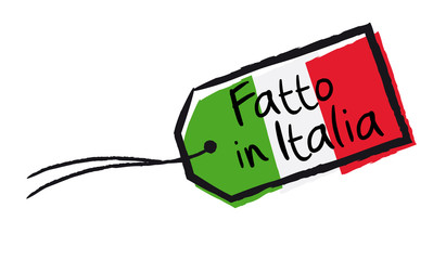 Poster - Fatto in italia isolated on white background