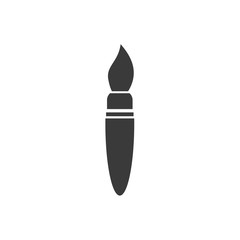 Poster - Paint brush icon template black color editable. Paint brush symbol vector sign isolated on white background. Simple logo vector illustration for graphic and web design.