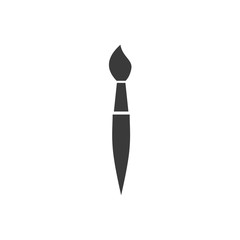 Poster - Paint brush icon template black color editable. Paint brush symbol vector sign isolated on white background. Simple logo vector illustration for graphic and web design.