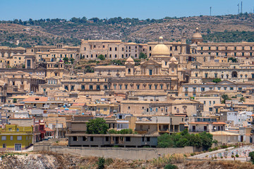 Wall Mural - noto sicily baroque town panorama