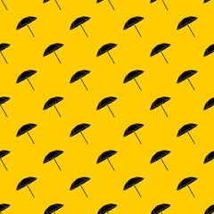Poster - Umbrella pattern seamless vector repeat geometric yellow for any design