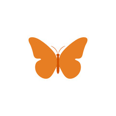 Wall Mural - Butterfly. Butterfly vector icon. Butterfly isolated in flat design