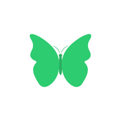 Wall Mural - Butterfly. Butterfly vector icon. Butterfly isolated in flat design