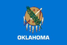 Oklahoma State Flag. Vector Illustration