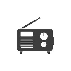 Aufkleber - Radio icon template black color editable. Radio symbol vector sign isolated on white background. Simple logo vector illustration for graphic and web design.