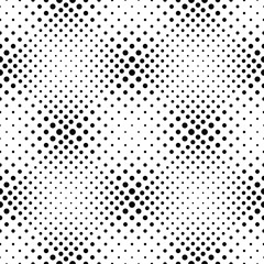 Poster - Abstract dot pattern background - black and white vector graphic design from dots