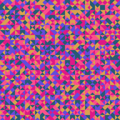 Poster - Multicolor triangle pattern background - abstract polygonal vector design