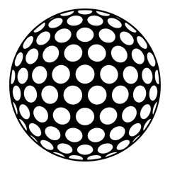 Poster - golf ball icon. simple illustration of golf ball vector icon for web design isolated on white backgr