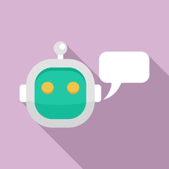Poster - smart chatbot icon. flat illustration of smart chatbot vector icon for web design