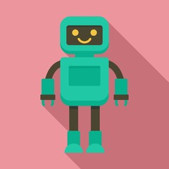 Poster - intelligent robot icon. flat illustration of intelligent robot vector icon for web design