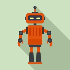 Poster - Mechanic robot icon. Flat illustration of mechanic robot vector icon for web design