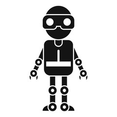 Poster - Cyber robot icon. Simple illustration of cyber robot vector icon for web design isolated on white background
