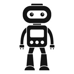 Poster - Electronic robot icon. Simple illustration of electronic robot vector icon for web design isolated on white background