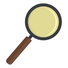 Poster - Magnify glass icon. Flat illustration of magnify glass vector icon for web design