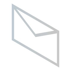 Poster - Mail envelope icon. Isometric of mail envelope vector icon for web design isolated on white background