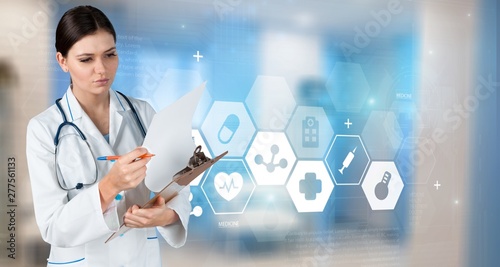 Digital Future Healthcare Innovation Abstract Background Banner