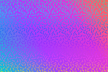 Poster - Abstract background with 80s memphis geometics style pattern and vibrant psychedelic colors