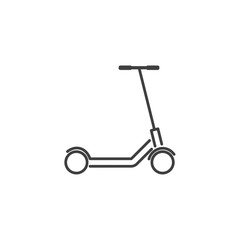 Poster - scooter icon template black color editable. Microphone symbol vector sign isolated on white background. Simple logo vector illustration for graphic and web design.