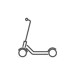 Poster - scooter icon template black color editable. Microphone symbol vector sign isolated on white background. Simple logo vector illustration for graphic and web design.