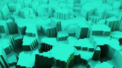 Poster - abstract stylized terrain modern 3d surface model, 3d rendering backdrop, computer generating backgr