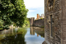 Moat And Old Castle Wall