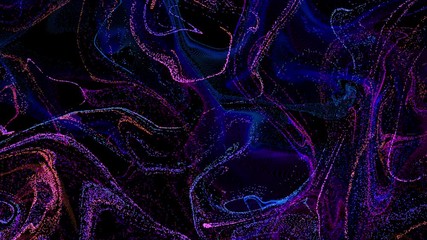 Canvas Print - particle fx1045: microscopic particles twist and swirl (loop).