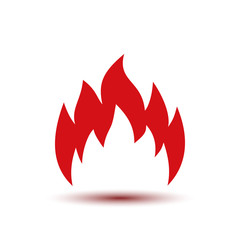 Wall Mural - Fire icon. Flame icon sign - vector