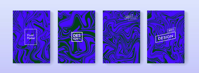 Poster - Abstract marble texture with liquid colors background. A4 size cover with bright liquid paints. Modern trendy placard. Template design for presentation, banner, poster, package, cover, print, flayer.