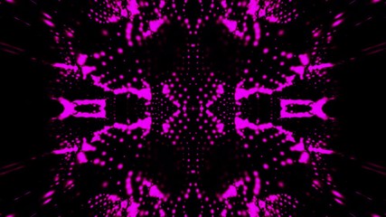 Poster - waving particles in the abstract space, computer generated 3d rendering background like terrain or l