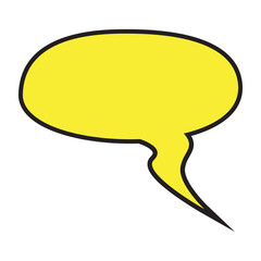 Sticker - Comic bubble chat on a white background - Vector