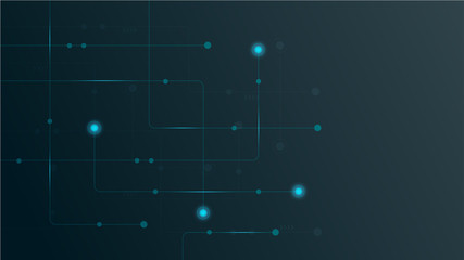 Aufkleber - Abstract geometric connect lines and dots.Simple technology graphic background.Illustration Vector design Network and Connection concept.