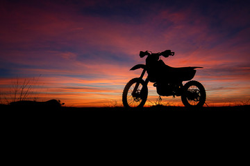 Dirtbike sunset