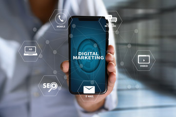 Poster - digital marketing new startup project online search engine optimisation