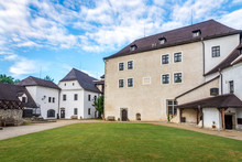 At The Courtyard Of Castle Nove Hrady In Czech Republic