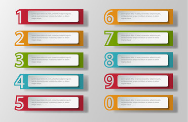 Aufkleber - Vector infographic origami banners set.