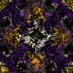 Aufkleber - Vector image with imitation of grunge datamoshing texture.